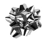 Lazo liderpapel fantasia mediano color plata metalizado