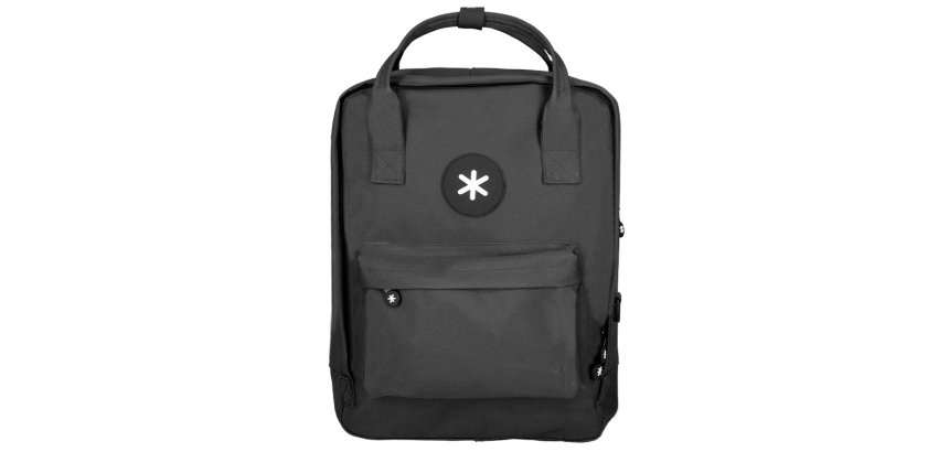 Mochila antartik 2 asas y bolsillos exteriores negro 300x115x390 mm