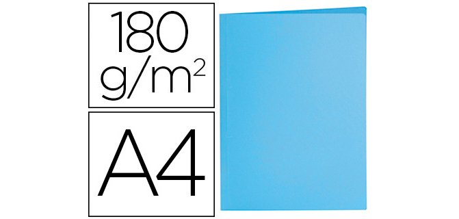 Subcarpeta liderpapel a4 azul pastel 180g/m2