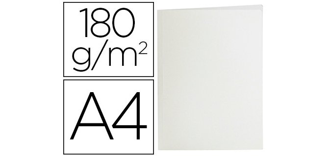 Subcarpeta liderpapel a4 blanco 180g/m2