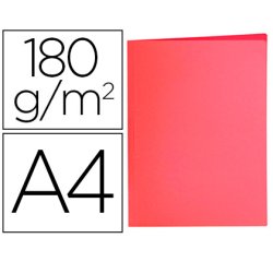 Subcarpeta liderpapel a4 rojo pastel 180g/m2