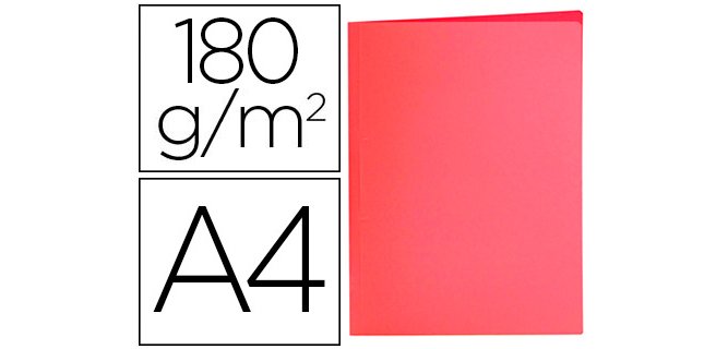 Subcarpeta liderpapel din a4 rojo pastel 180g/m2