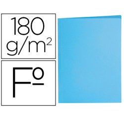 Subcarpeta liderpapel folio azul pastel 180g/m2
