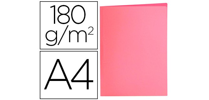 Subcarpeta liderpapel din a4 rosa pastel 180g/m2