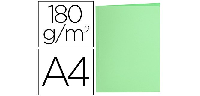 Subcarpeta liderpapel din a4 verde pastel 180g/m2