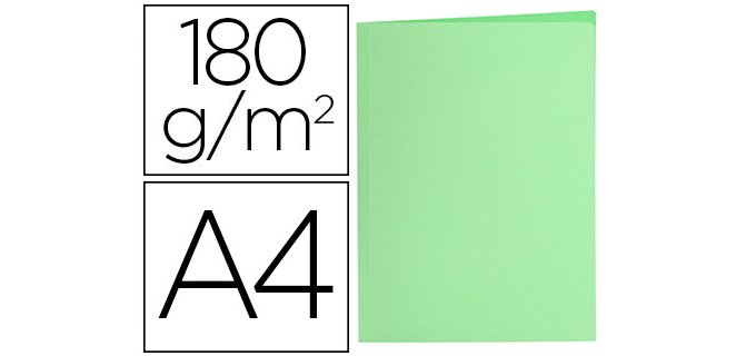 Subcarpeta liderpapel a4 verde pastel 180g/m2