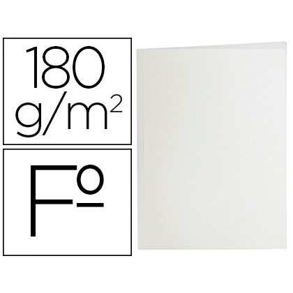 Subcarpeta liderpapel folio blanco 180g/m2