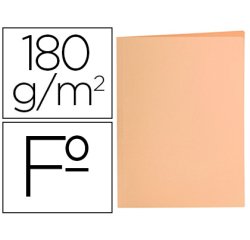 Subcarpeta liderpapel folio naranja pastel 180g/m2