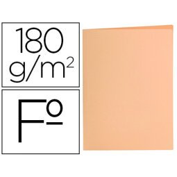 Subcarpeta liderpapel folio naranja pastel 180g/m2