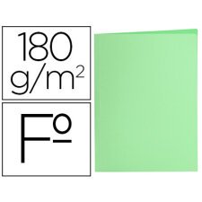 Subcarpeta liderpapel folio verde pastel 180g/m2