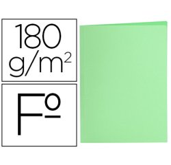 Subcarpeta liderpapel folio verde pastel 180g/m2