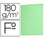 Subcarpeta liderpapel folio verde pastel 180g/m2