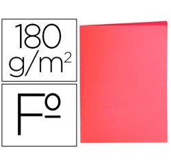 Subcarpeta liderpapel folio rojo pastel 180g/m2