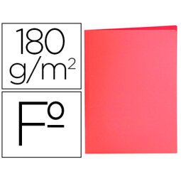 Subcarpeta liderpapel folio rojo pastel 180g/m2