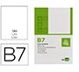 Bloc notas liderpapel liso b7 80 hojas 60g/m2 perforado
