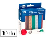 Lacre liderpapel con sello de carta juego de 10 barras colores surtidos
