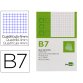 Bloc notas liderpapel cuadro 4mm b7 80 hojas 60g/m2 perforado