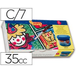 Tempera jovi 35 ml caja de 7 colores surtidos