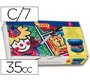 Tempera escolar jovi 35 ml caja de 7 colores surtidos