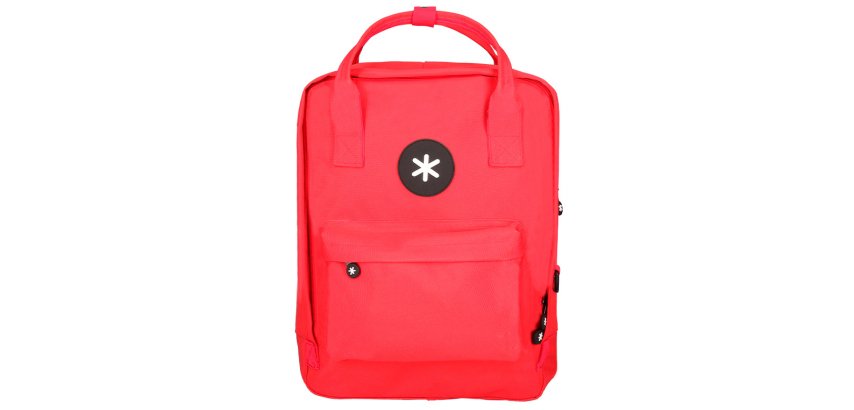 Mochila antartik 2 asas y bolsillos exteriores color rojo 300x115x390 mm