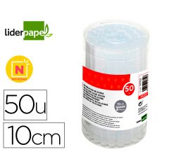Barra termofusible liderpapel de 7 mm de diametro x 100 mm de alto caja de 50 unidades
