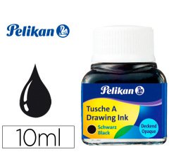 Tinta china pelikan negra bote de 10 ml
