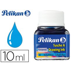 Tinta china pelikan azul cobalto bote de 10 ml