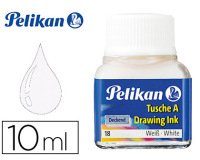 Tinta china pelikan blanco bote de 10 ml