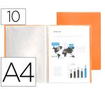 Carpeta liderpapel escaparate fundas polipropileno traslucida din a4