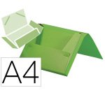 Carpeta liderpapel portadocumentos gomas polipropileno din a4 verde menta opaco lomo 25 mm