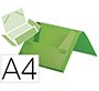 Carpeta liderpapel portadocumentos gomas polipropileno din a4 verde menta opaco lomo 25 mm