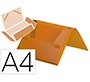 Carpeta liderpapel portadocumentos gomas polipropileno din a4 naranja fluor lomo 25 mm