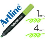 Rotulador artline fluorescente ek-660 verde punta biselada