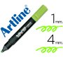 Rotulador artline fluorescente ek-660 verde punta biselada