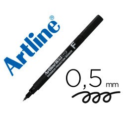 Rotulador artline retroproyeccion punta fibra permanente ek-853 negro -punta redonda 0.5 mm