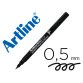 Rotulador artline retroproyeccion punta fibra permanente ek-853 negro -punta redonda 0.5 mm