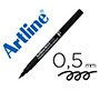 Rotulador artline retroproyeccion punta fibra permanente ek-853 negro -punta redonda 0.5 mm