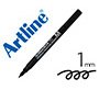 Rotulador artline retroproyeccion punta fibra permanente ek-854 negro -punta redonda 1 mm