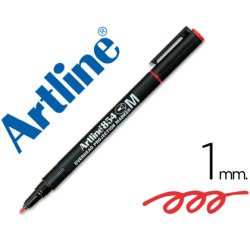 Rotulador artline retroproyeccion punta fibra permanente ek-854 rojo -punta redonda 1 mm