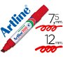 Rotulador artline marcador permanente 100 rojo punta biselada