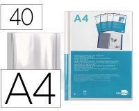 Carpeta liderpapel personaliza 40 fundas canguro polipropileno din a4 transparente portada y lomo