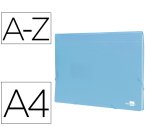 Carpeta liderpapel clasificador fuelle polipropileno din a4 celeste opaco 13 departamentos