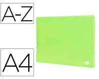 Carpeta liderpapel clasificador fuelle polipropileno din a4 amarillo fluor opaco 13 departamentos