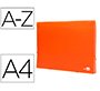 Carpeta liderpapel clasificador fuelle polipropileno din a4 naranja fluor opaco 13 departamentos