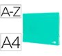 Carpeta liderpapel clasificador fuelle polipropileno din a4 verde opaco 13 departamentos