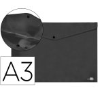 Carpeta liderpapel dossier broche 44243 polipropileno din a3 negro opaco