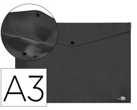 Carpeta liderpapel dossier broche 44243 polipropileno din a3 negro opaco