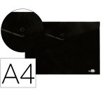 Carpeta liderpapel dossier broche polipropileno din a4 negro opaco 50 hojas