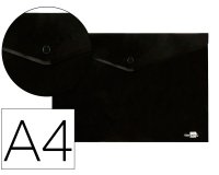 Carpeta liderpapel dossier broche polipropileno din a4 negro opaco 50 hojas