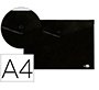 Carpeta liderpapel dossier broche polipropileno din a4 negro opaco 50 hojas